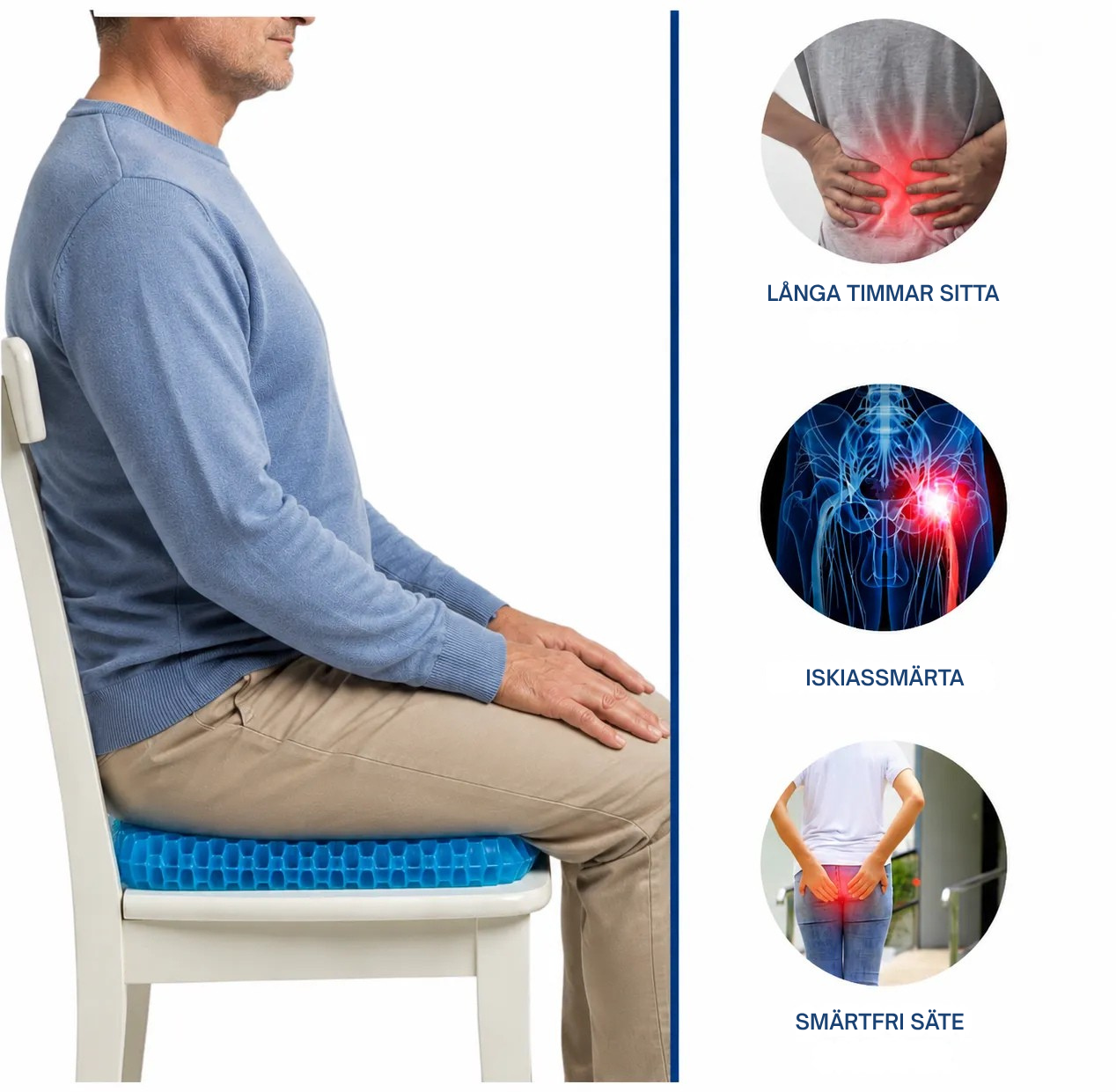 SittComfort™ - Sitt utan smärta, hela dagen lång