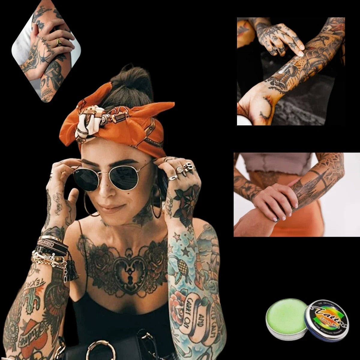 Bläckglans™ | Tatueringsförbättrande Eftervårdsbalsam