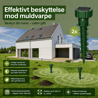 MaroSkydd™ - Håller mullvadar borta utan gift eller fällor