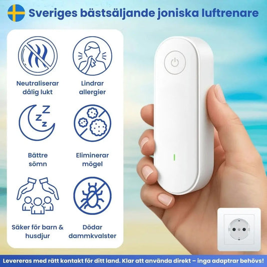 Luftrenare | Eliminerar dammkvalster från ditt hem på 30 minuter