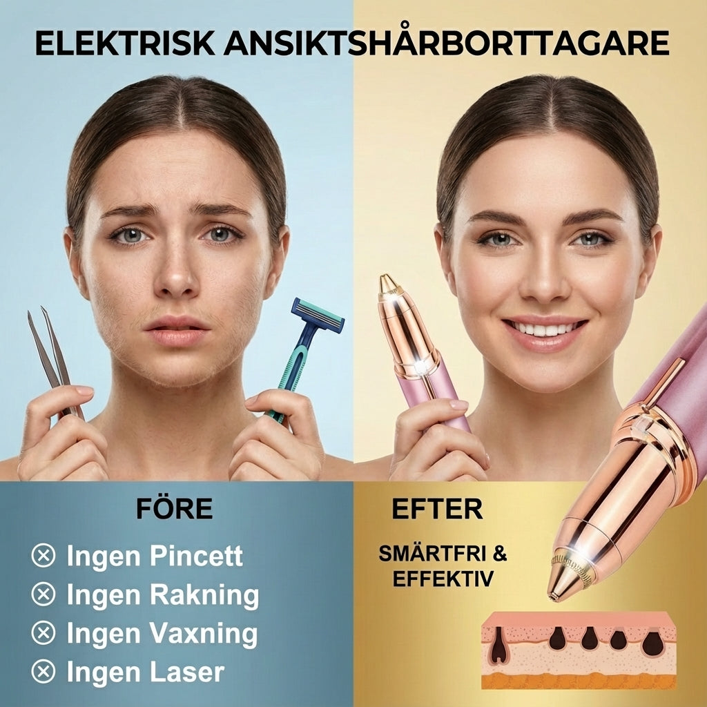 HairRemover | Perfekta bryn på sekunder - Ingen panik eller smärta