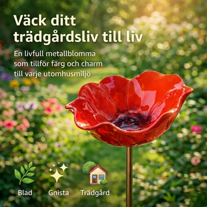 BlomKälla™ – Botanisk Vattenstation för Fåglar, Bin & Fjärilar