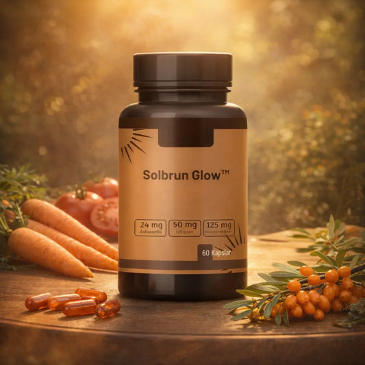 Solbrun Glow™ | Ge din hud en naturlig, ungdomlig lyster — enkelt och tryggt